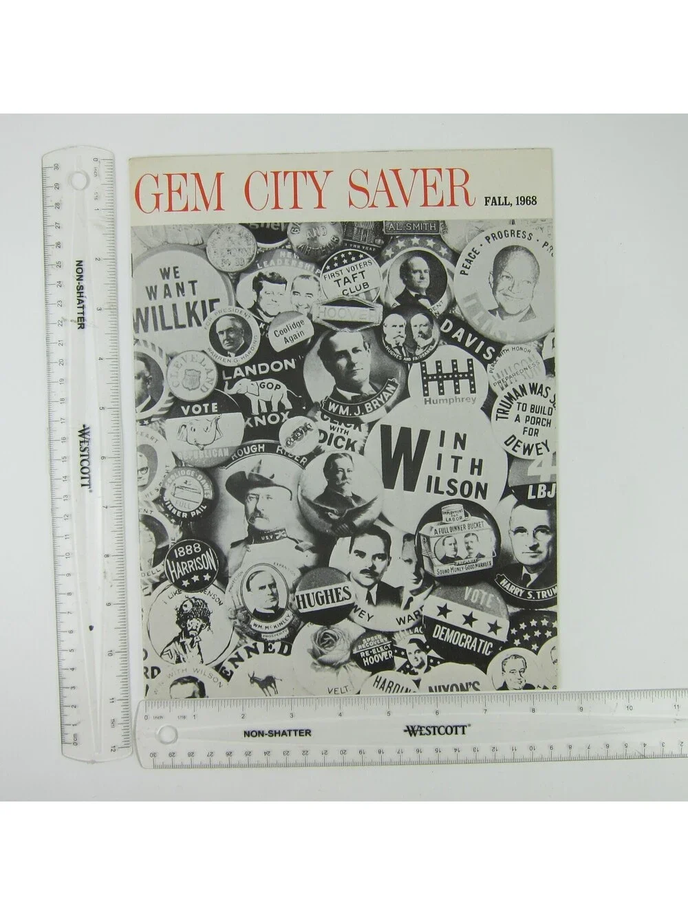 Gem City Saver Magazine Dayton Ohio Politics Election Campaign Fall 1968 Vintage
